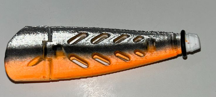 Orange Crush Turbine Plug – (Salmon & Kokanee Trolling Lure)