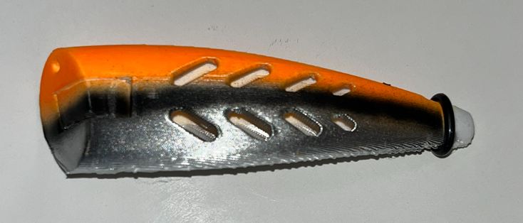 Orange Crush Turbine Plug – (Salmon & Kokanee Trolling Lure)